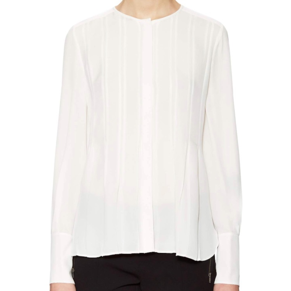 Ivory Diane von furstenburg dvf Vicky silk blouse